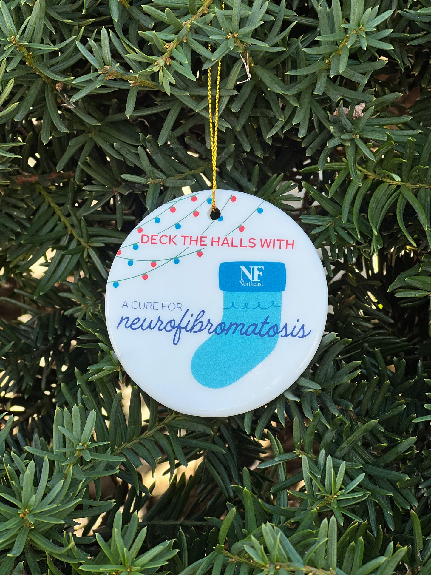 Cure NF Holiday Ornament