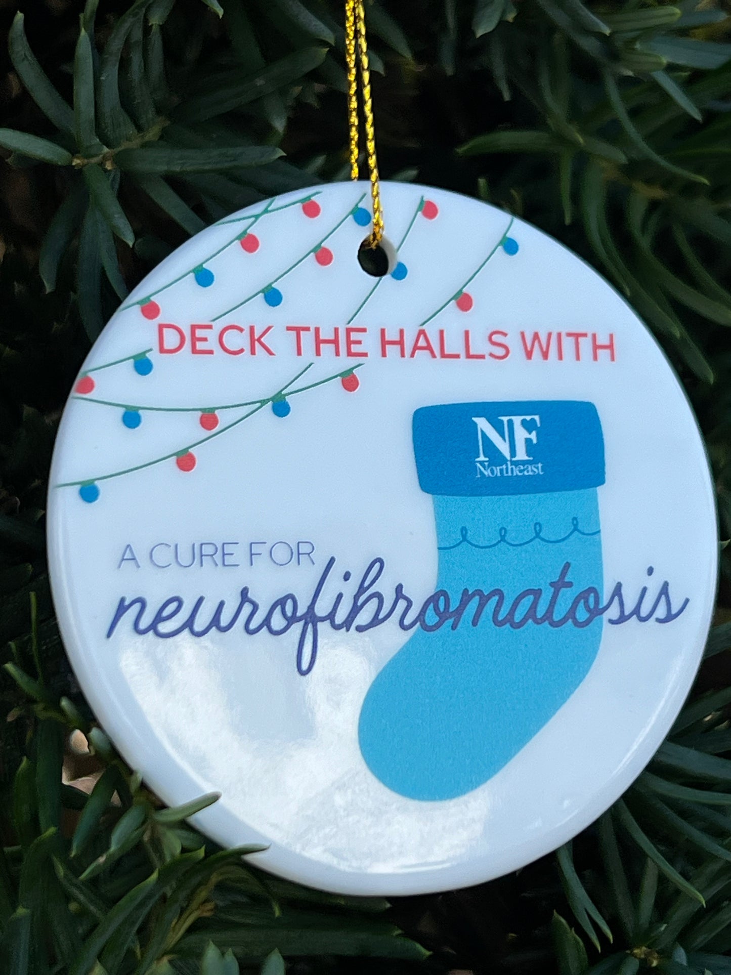 Cure NF Holiday Ornament