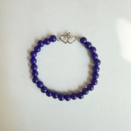 NF Northeast Beaded Bracelet (Blue Heart Charm)